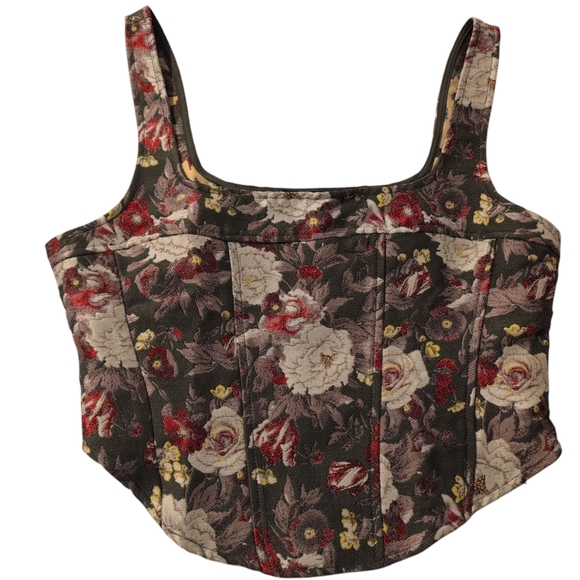 Forever 21 Tops - Floral Corset Like Top